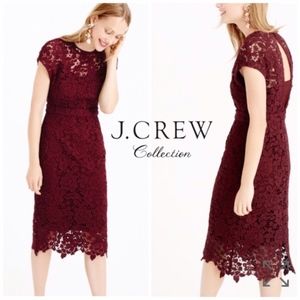 J Crew Collection Scalloped Lace Dress